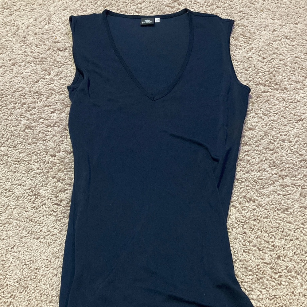 Versace Navy V-Neck dress long